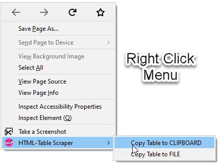 Right Click Context Menu Sample
Hold CTRL when Right Click to automatic copy to clipboard