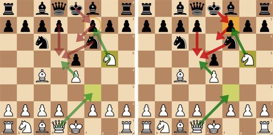 Stock Lichess on the left, Fancyground on the right