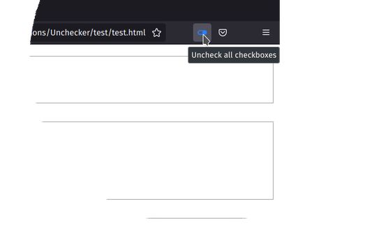 Unchecker's browser action.
