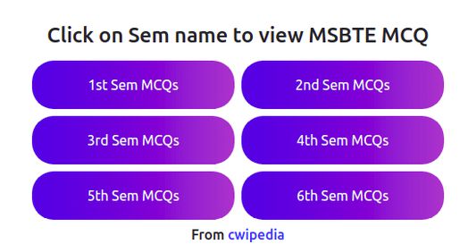 MSBTE MCQ