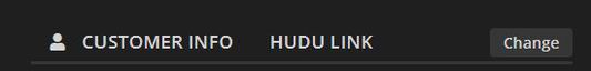 Link points to the specific customer page in Hudu.