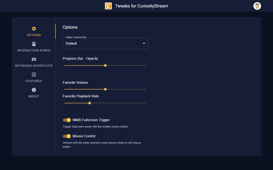 Options Page