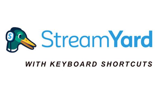 StreamYard with keyboard shortcuts