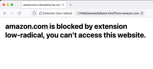 amazon.com is blocked