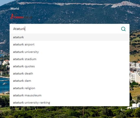 Very nice keywords spell method via Turkish Search Engine