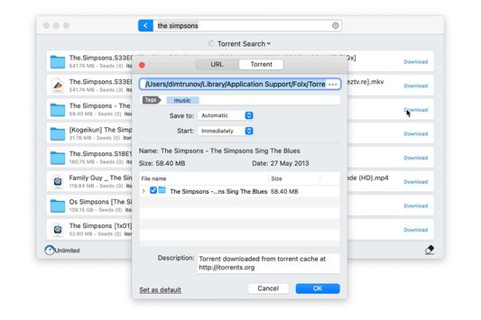Folx is a free download manager for Mac OS X