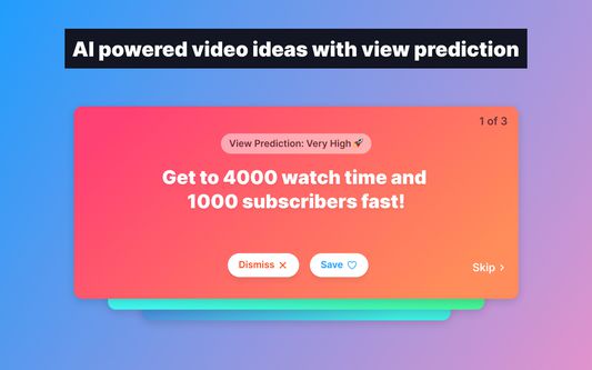 AI powered video ideas with view prediction