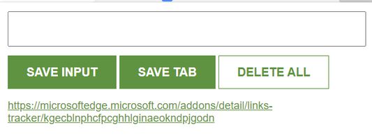 link from current Tab saved from clicking "Save Tab button"