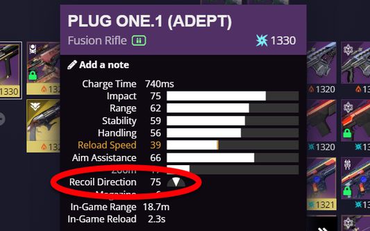 Updated Recoil Direction Display