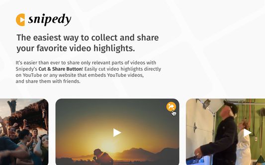 The easiest way to collect and share your favorite video highlights.