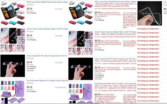 In the middle, multiple item listing are now searchable for the individual item that is being sought