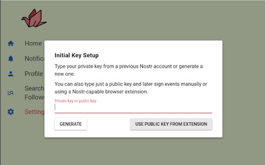 branle.netlify.app onboard with the pubkey from nos2x