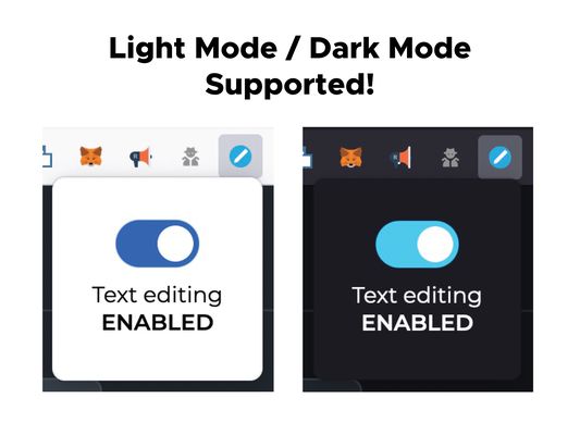 Both light mode and dark mode are supported in the extension!