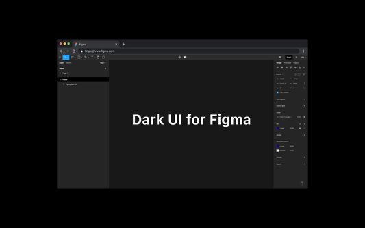 Dark UI for Figma