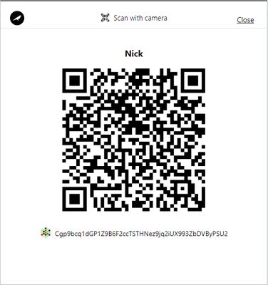 Address as QRCode
