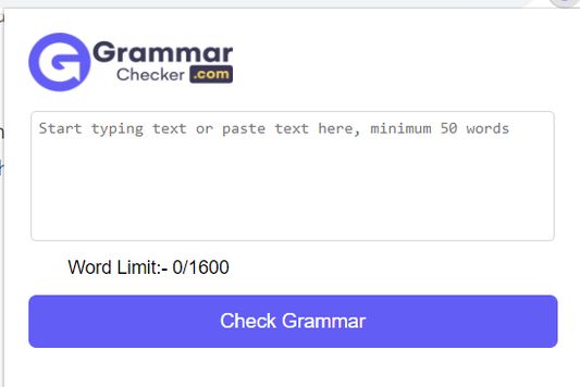Grammar Checker extension allows users to check their grammatical mistakes from its website.