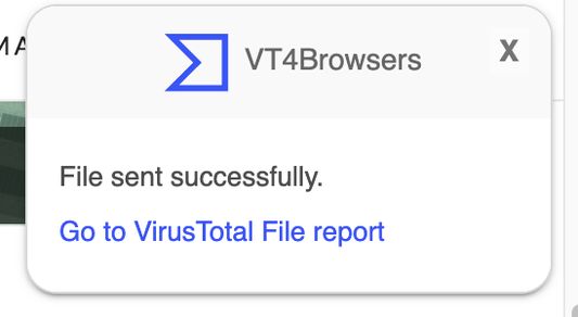 Send file downloads to VirusTotal and check their reports.