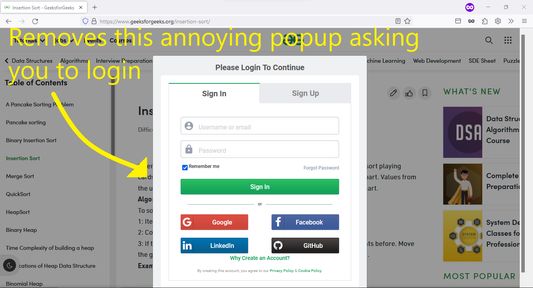 Removes this modal