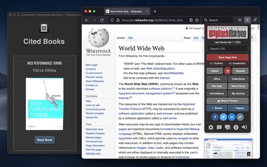 View archived research papers and books referenced in Wikipedia.