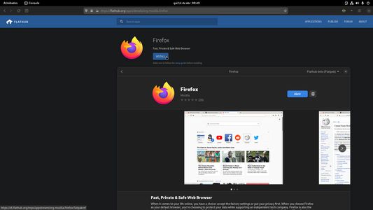 When clicking install on any selected app on the Flathub web store, any Linux distribution that uses the GNOME desktop environment will open GNOME Software with the selected app to install through it.