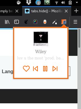 The Soundpilot Plus player in your browser bar.