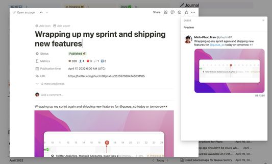See real-time preview of your tweets and threads