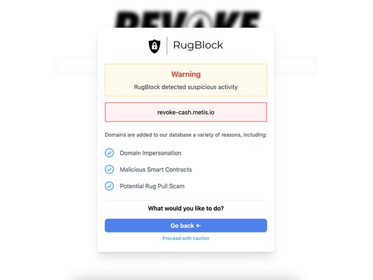 RugBlock identifies and blocks malicious websites and domains.