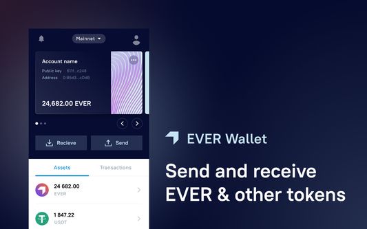 Send and receive EVER & other tokens