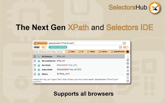 SelectorsHub- The best XPath Add On for FireFox