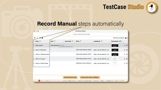 TestCase Studio: An smart recorder for Firefox
