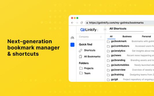 Bookmark & Shortcut Manager