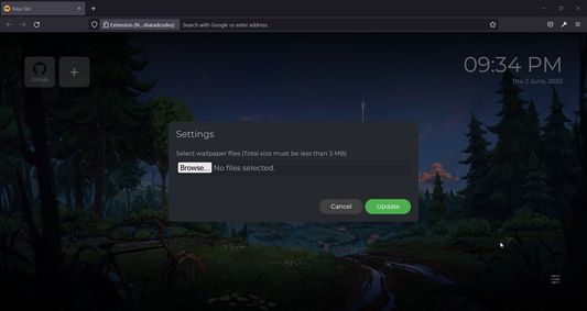 Add Wallpapers for the new tab page