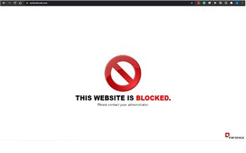 When Faronics Insight Student blocks a Website, student will see such a page.