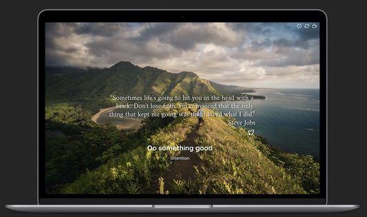 Passport upgrades the new tab page to show beautiful images, inspiring quotes, and widgets for mindful productivity.
