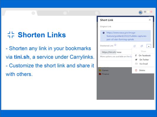 Shorten and Share Links