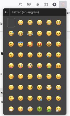Each bar can have an icon, as an emoji, selected on this filterable list