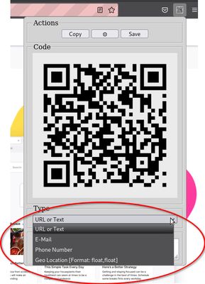 Supported QRCode Types