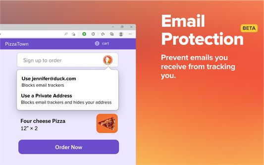 Email Protection
受信メールからの追跡をブロック。