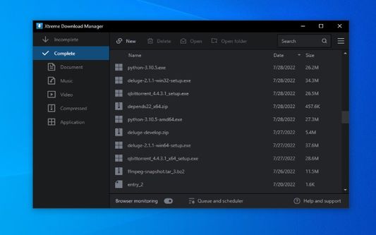 Xtreme download manager - companion desktop application