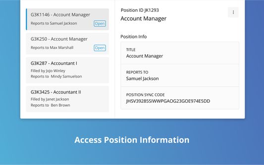 Access Position Information