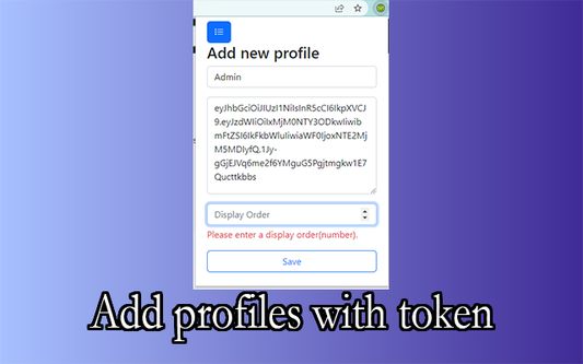 Add new profiles
