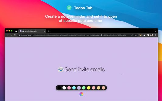 Todos tab for your note/reminder