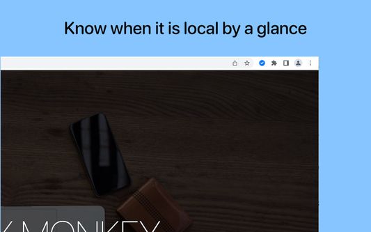 Know when it is local by a glance