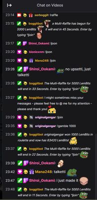 Smallified commands and bot messages as seen in SerBoggit's chat