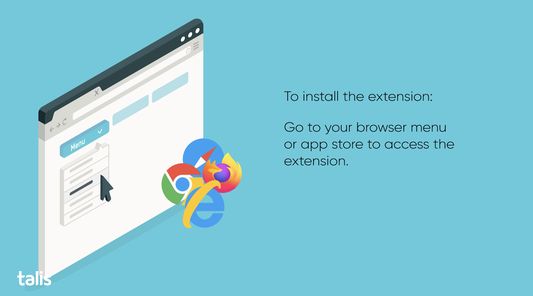 To install the extension:

Go to your browser menu  or app store to access the extension.