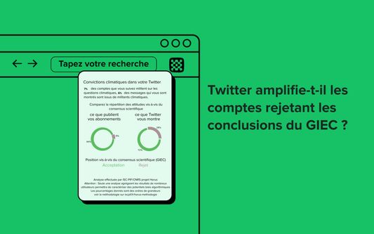 Twitter amplifie-t-il les comptes rejetant les conclusions du GIEC ?