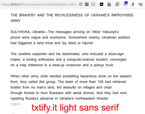 txtify.it light sans serif