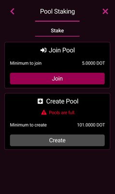 Join staking pools