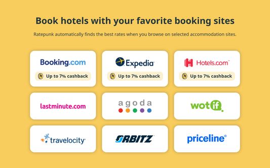 Book hotels with your favorite booking sites