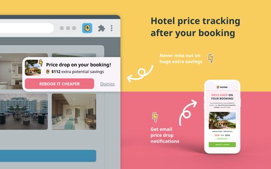 Hotel price tracking after your booking